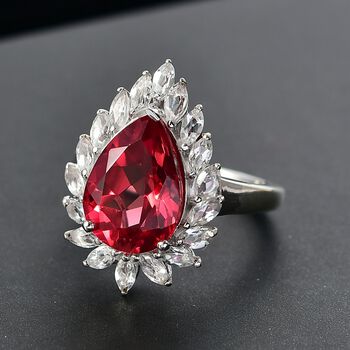 D'Joy Labor Padparadscha Saphir und Topas Ring - 11,28 ct.