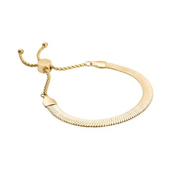 Seidige Fischgr&auml;ten-Gliederarmband, 18cm