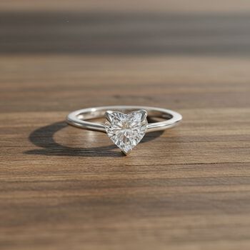 LUXURIANT IGI zertifizierter D/IF Labor Herz Diamant Ring in 950 Platin - 1,03 ct.