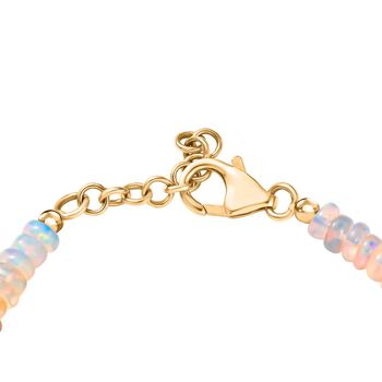 D'Joy AA nat&uuml;rliches, &auml;thiopisches Welo Opal und Zirkon 19cm Armband - 22,85 ct.