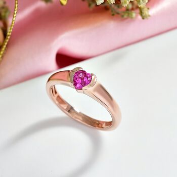 LUXURIANT AAA Labor Rosa Saphir Ring - 0,64 ct.