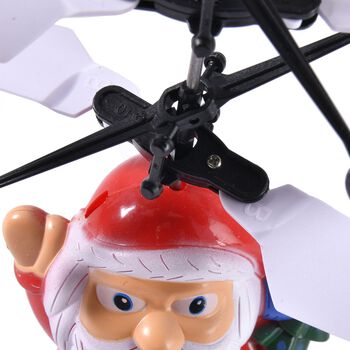 Fliegender Weihnachtsmann mit Sensor