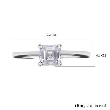 LUXURIANT IGI zertifizierter VS-D Labor Diamant Ring in 585 Wei&szlig;gold - 1 ct.