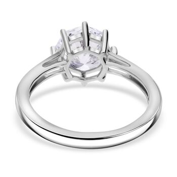 LUXURIANT SGL zertifizierter VS-EF Labor Oktillionschliff Diamant Ring in 950 Platin - 2 ct.
