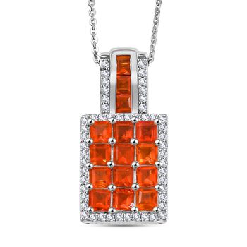 D&rsquo;Joy AAA Feueropal Ring und Anh&auml;nger mit Kette