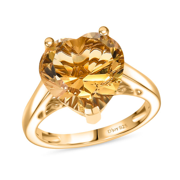 D'Joy AA Citrin Ring und Anh&auml;nger mit 50cm Kette image number 10