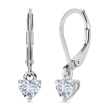 LUXURIANT SGL zertifizierte VS-GH Labor Diamant Ohrringe, 925 Silber rhodiniert - 1 ct.