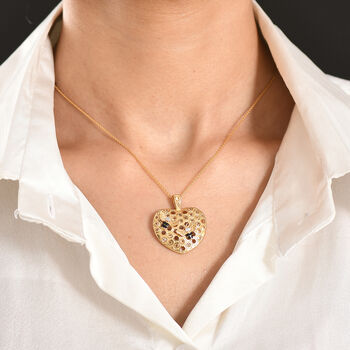 GP - Citrin Schmuckset ca. 50 cm 925 Silber 750 Gelbgold Vermeil ca. 0,90 ct.