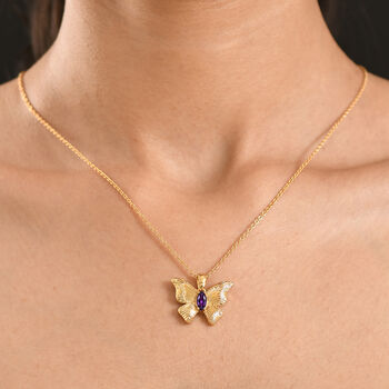EverTrue afrikanischer Amethyst Anh&auml;nger mit 50cm Kette - 0,49 ct.