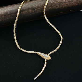 LUXURIANT SGL zertifizierte SI-GH Labor wei&szlig;e und blaue Diamant 45cm Halskette - 1,93 ct.