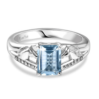 EverTrue himmelblauer Topas Ring - 1,88 ct.