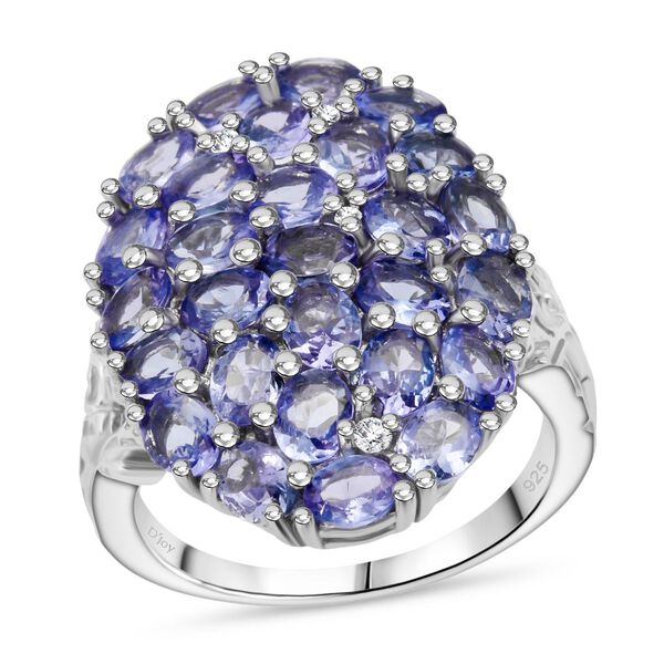 D'Joy Tansanit und Zirkon Ring und Anh&auml;nger mit 50cm Kette image number 11