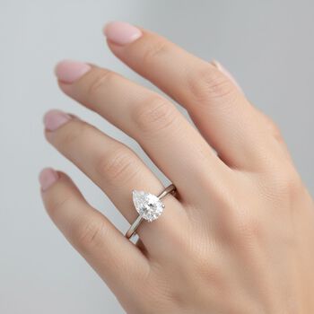 LUXURIANT IGI zertifizierter D/IF Labor Diamant Ring in 950 Platin - 1,02 ct.