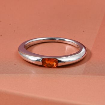 D'Joy AA Feueropal Ring 925 Silber rhodiniert (Gr&ouml;&szlig;e 18.00) ca. 0,15 ct
