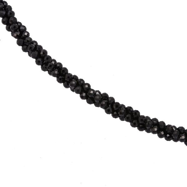 Schwarze Spinell 45cm Halskette und 19cm Armband image number 4