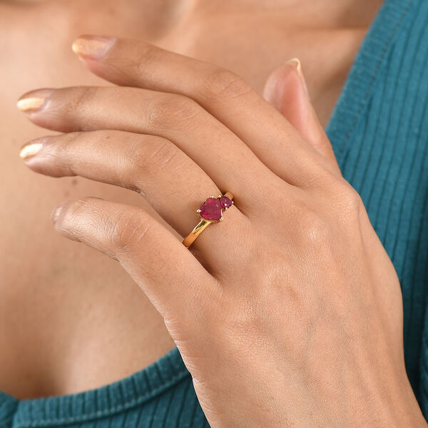 D'Joy afrikanischer Rubin Ring - 2 ct. image number 3
