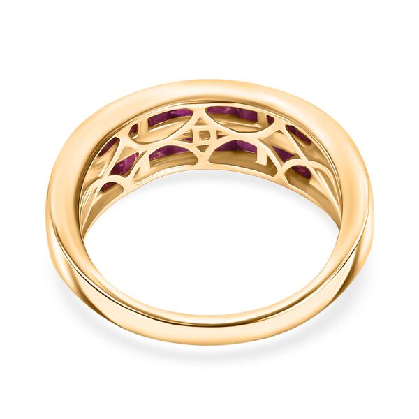 AA Rubin Ring, 925 Silber 750 Gelbgold Vermeil - 2 ct. image number 6