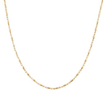 Feine Spindel-Gliederkette, ca. 50 cm, Edelstahl, ca. 8,50g, goldfarben