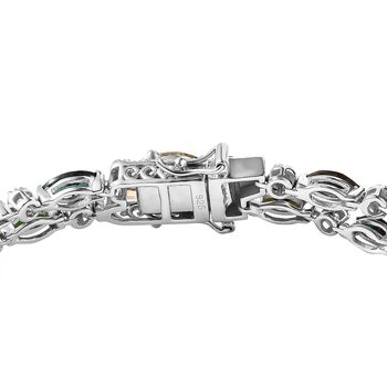 Multi-Turmalin und Zirkon 19cm Armband - 12 ct.