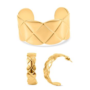 Vom Designer inspiriertes Schmuckset in Goldton