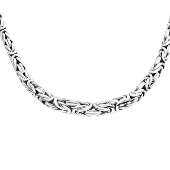 D'Joy Royal Bali - abgestufte Borobudur Halskette in 925 Silber, 50 cm