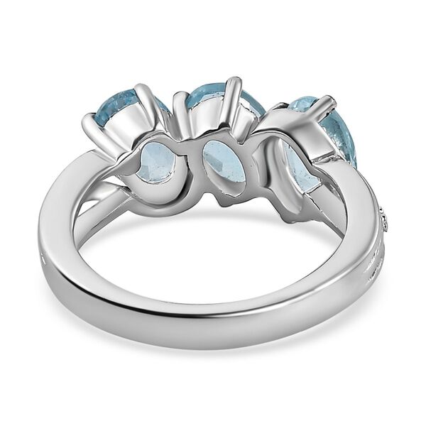 Himmelblauer Topas-Ring, (Gr&ouml;&szlig;e 16.00) Edelstahl, ca. 2,74 ct image number 6
