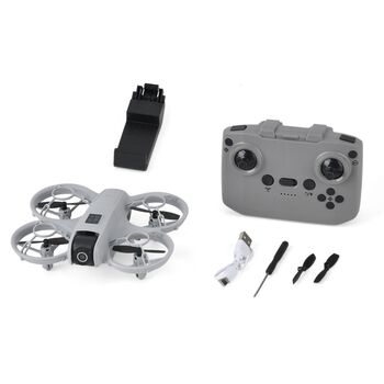 Aerovision Dual Kamera Drohne, Hinderniserkennung, 11,5x14x4,5cm, Grau