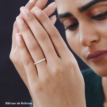 LUXORO SGL zertifizierter I1 G-H Diamant-Ring in 585 Wei&szlig;gold - 0,46 ct.