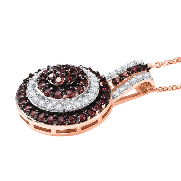 D'Joy AA Padparadscha Saphir und Zirkon Schmuckset image number 6
