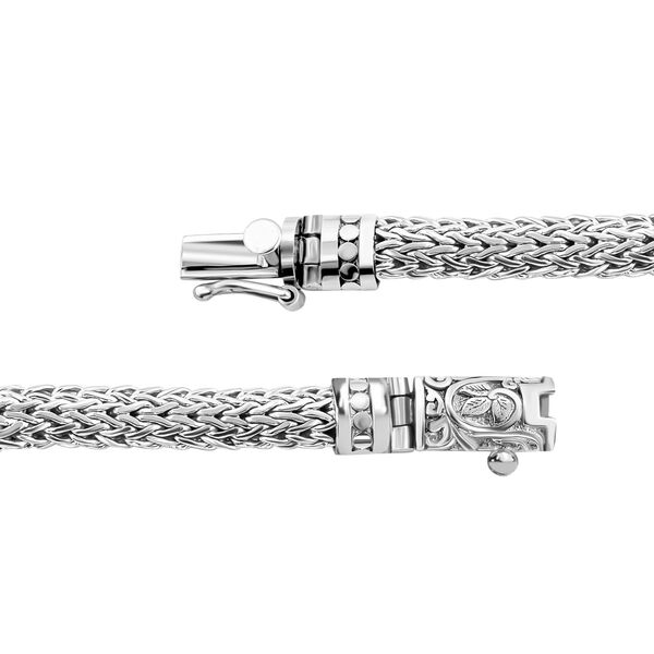 Royal Bali Kollektion- Borobudur Wickelring Trio und Tulang Naga Armband in 925 Silber image number 7