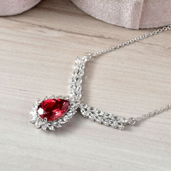 D'Joy Labor Padparadscha Saphir und Topas 50cm Halskette - 13,42 ct.