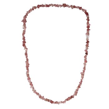 AA Erdbeer Quarz 70cm Halskette - 270 ct.