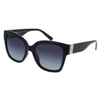 SOLE & LUCE - Swiss Eyewear, Polarized UV 400 Schutz Sonnenbrille, Schwarz,Silber