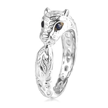 D'Joy Royal Bali- Ceylon Saphir Panther Ring in 925 Silber