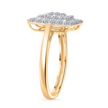 LUXURIANT SGL zertifizierter VS-EF Labor Diamant Ring in 375 Gold - 1 ct.