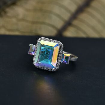 D'Joy Merkur mystischer Topas und Zirkon Ring - 6,55 ct.