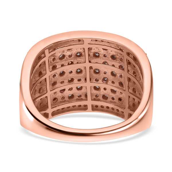 Nat&uuml;rlicher Champagner und wei&szlig;er Diamant-Ring - 1 ct. image number 2