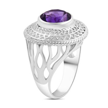 Royal Bali Kollektion - Afrikanischer Amethyst Ring - 6,18 ct.