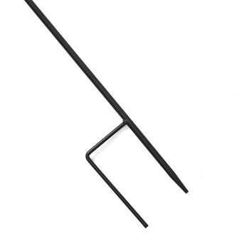 Dekoratives Windspiel in Blumenform aus Metall, mit Ausschnitt-Design in Gelb,  25x97cm