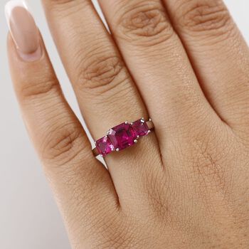 LUXURIANT DIAMOND- zertifiziert und gepr&uuml;ft AAA Labor Bixbit Ring in 417 Wei&szlig;gold - 4 ct.
