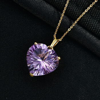 D'Joy AA Rose De France Amethyst Anh&auml;nger mit 50cm Kette - 10,55 ct.