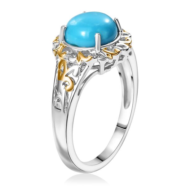 D'Joy AA Sleeping Beauty T&uuml;rkis zweifarbiger Ring und Anh&auml;nger mit 50cm Kette image number 5