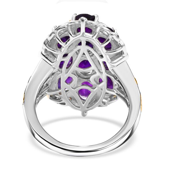 Afrikanischer Amethyst Ring Messing (Gr&ouml;&szlig;e 18.00) ca. 4,70 ct image number 6