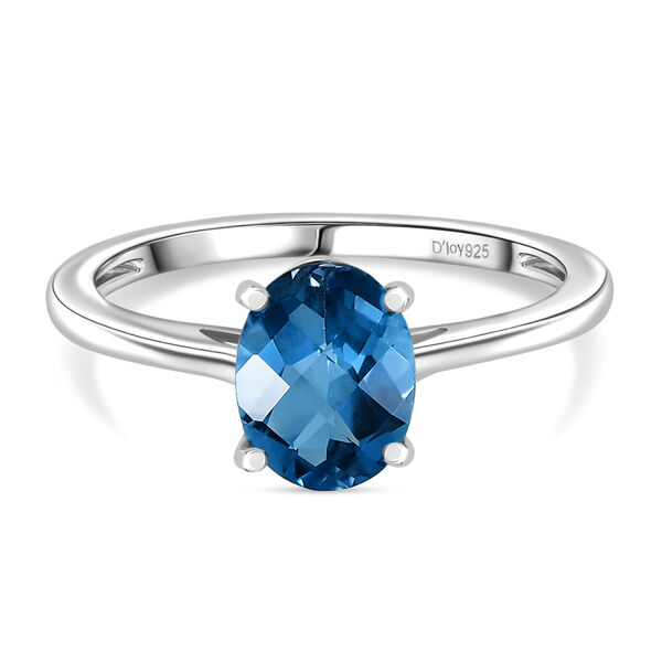 D'Joy London Blau Topas Ring - 1,47 ct.