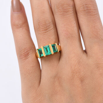 LUXURIANT AAA Labor kolumbianischer Smaragd Ring - 2 ct.
