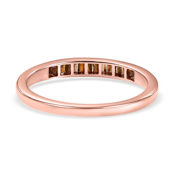 Roter Diamant-Ring, 925 Silber ros&eacute;vergoldet  ca. 0,25 ct image number 6