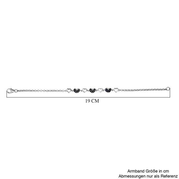 D'Joy diffundiertes blaues Saphir 19cm Armband - 1,49 ct. image number 4