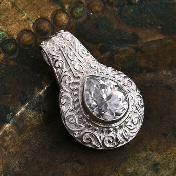 Royal Bali - D Joy Moissanit Anh&auml;nger 925 Silber ca. 2.43 ct