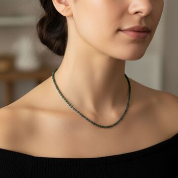 D'Joy nat&uuml;rliche, helle Olmek Jadeit 50cm Halskette - 58 ct.