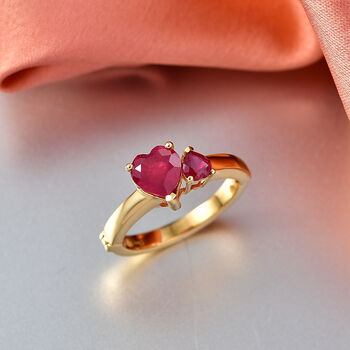 D'Joy afrikanischer Rubin Ring - 2 ct.